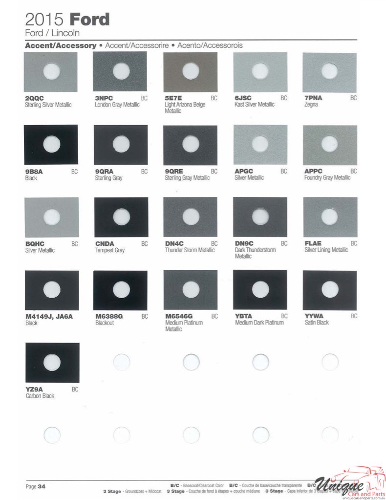 2015 Ford Paint Charts Sherwin-Williams 8